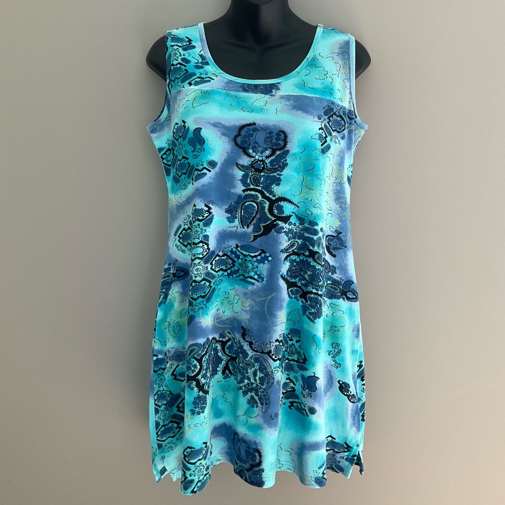NIKKI collection, blue dress/beach coverup